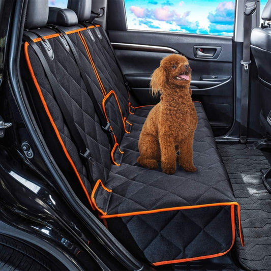 Heavy-Duty Waterproof Car Seat Protector, 52” x 50” - Ideal for Family Cars and SUVs, Scratch-Resistant Non-Slip Dog Seat Cover for Back Seats