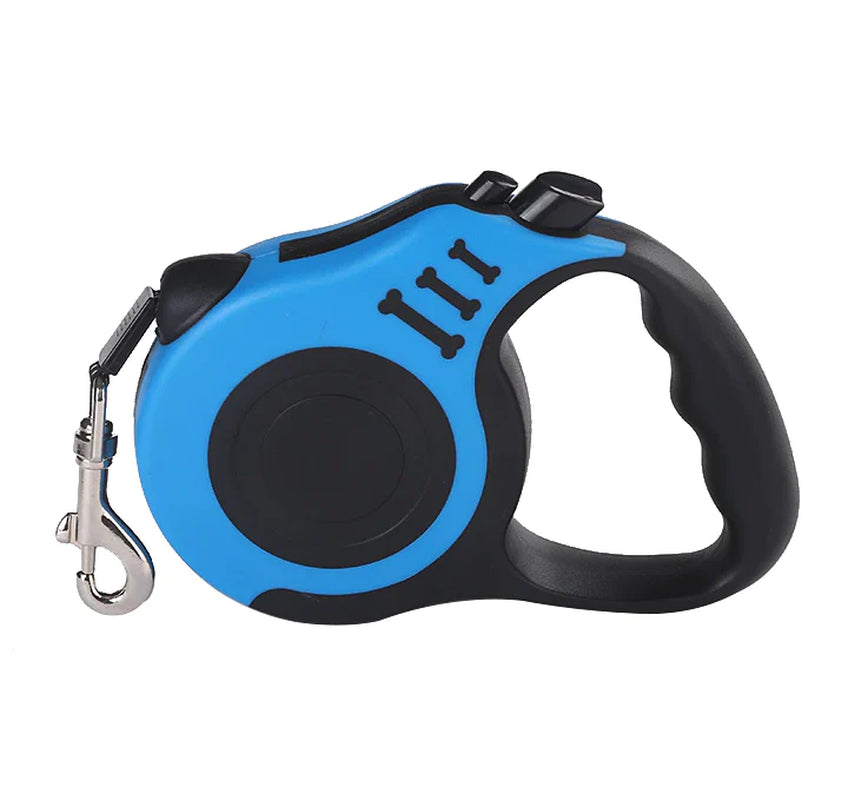16.5FT Automatic Retractable Dog Leash with Pet Collar - Free Walking Lead (US)