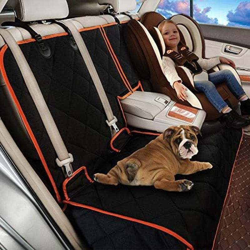 Heavy-Duty Waterproof Car Seat Protector, 52” x 50” - Ideal for Family Cars and SUVs, Scratch-Resistant Non-Slip Dog Seat Cover for Back Seats