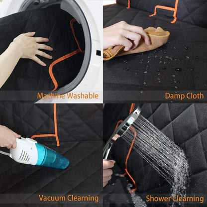 Heavy-Duty Waterproof Car Seat Protector, 52” x 50” - Ideal for Family Cars and SUVs, Scratch-Resistant Non-Slip Dog Seat Cover for Back Seats
