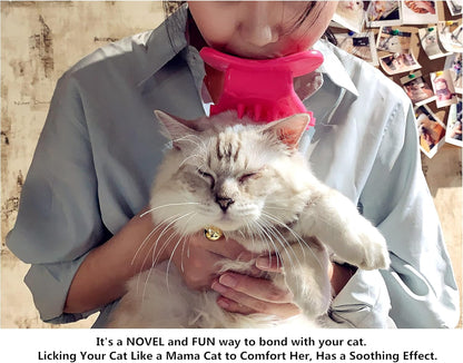Cat Grooming Brush for Shedding, Soft Massage Tongue Brush for Cats, Comforting Pet Gift