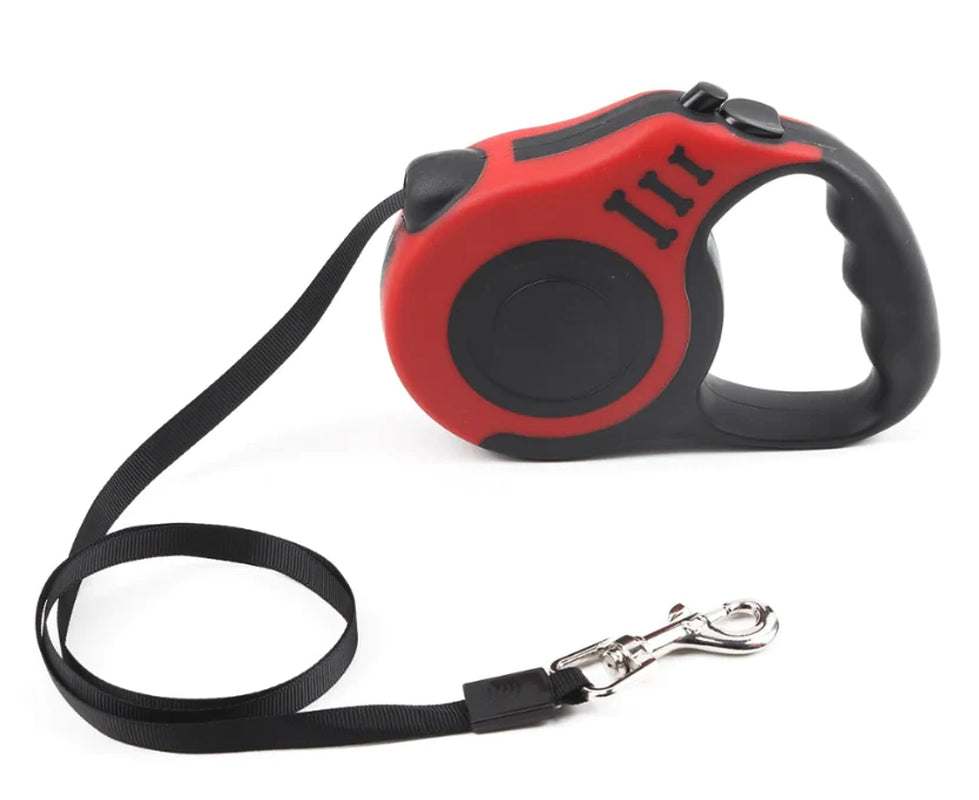 16.5FT Automatic Retractable Dog Leash with Pet Collar - Free Walking Lead (US)