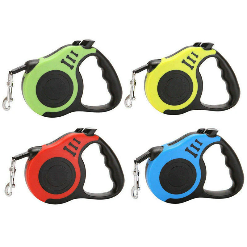 16.5FT Automatic Retractable Dog Leash with Pet Collar - Free Walking Lead (US)