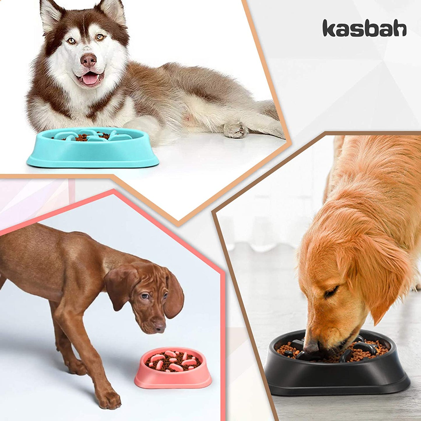 Large Interactive Slow Feeder Dog Bowl for Large Breeds - Anti-Choking and Bloat Prevention Design