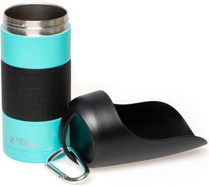 Portable Insulated Dog Water Bottle and Dispenser - 22 oz Stainless Steel Travel Companion for Optimal Temperature Maintenance