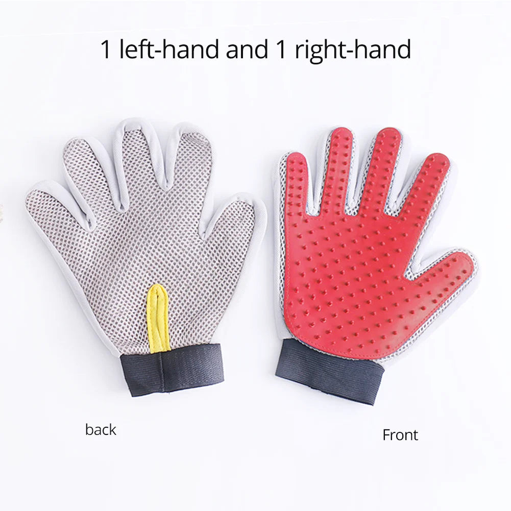 Professional Pet Grooming Gloves for Effective Hair Removal and Deshedding for Cats, Dogs, Rabbits, and Horses