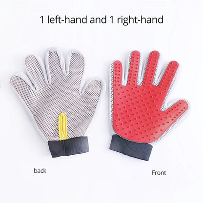 Professional Pet Grooming Gloves for Effective Hair Removal and Deshedding for Cats, Dogs, Rabbits, and Horses