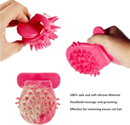 Cat Grooming Brush for Shedding, Soft Massage Tongue Brush for Cats, Comforting Pet Gift
